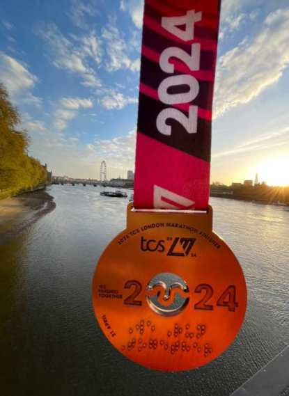 London Marathon Medaille von Uta Zielske